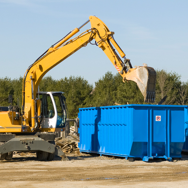 are there any restrictions on where a residential dumpster can be placed in Ellenville